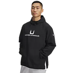 M UA Unstoppable Woven Hoodie - Black Model01 Small1x1
