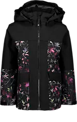 Winter Jacket Jr - Black Flower Standard Small1x1