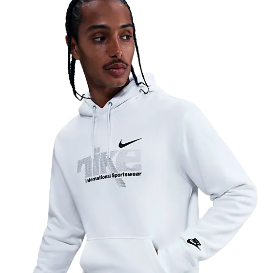 408660102102 NIKE  M Club BB Pullover Hoodie Swoosh Sport 408660102102 NIKE M Club BB Pullover Hoodie Swoosh Sport  Model01 Detail