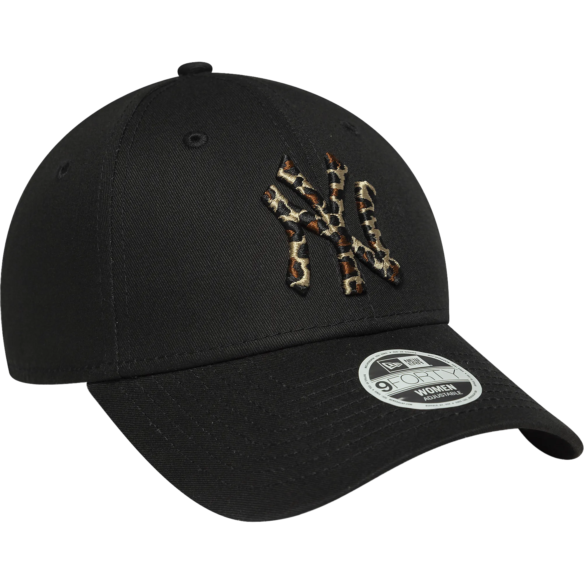 New Era FEMALE LEOPARD 9FORTY® - Pet - black/zwart New Era FEMALE LEOPARD 9FORTY® - Pet - black/zwart