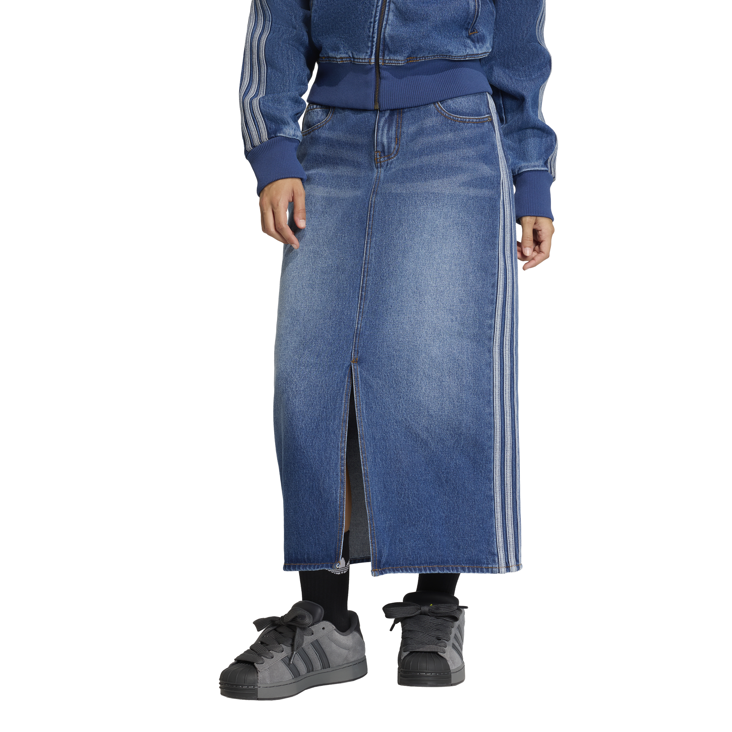 
ADIDAS ORIGINALS, 
W 3S SKIRT DENIM, 
Detail 1
