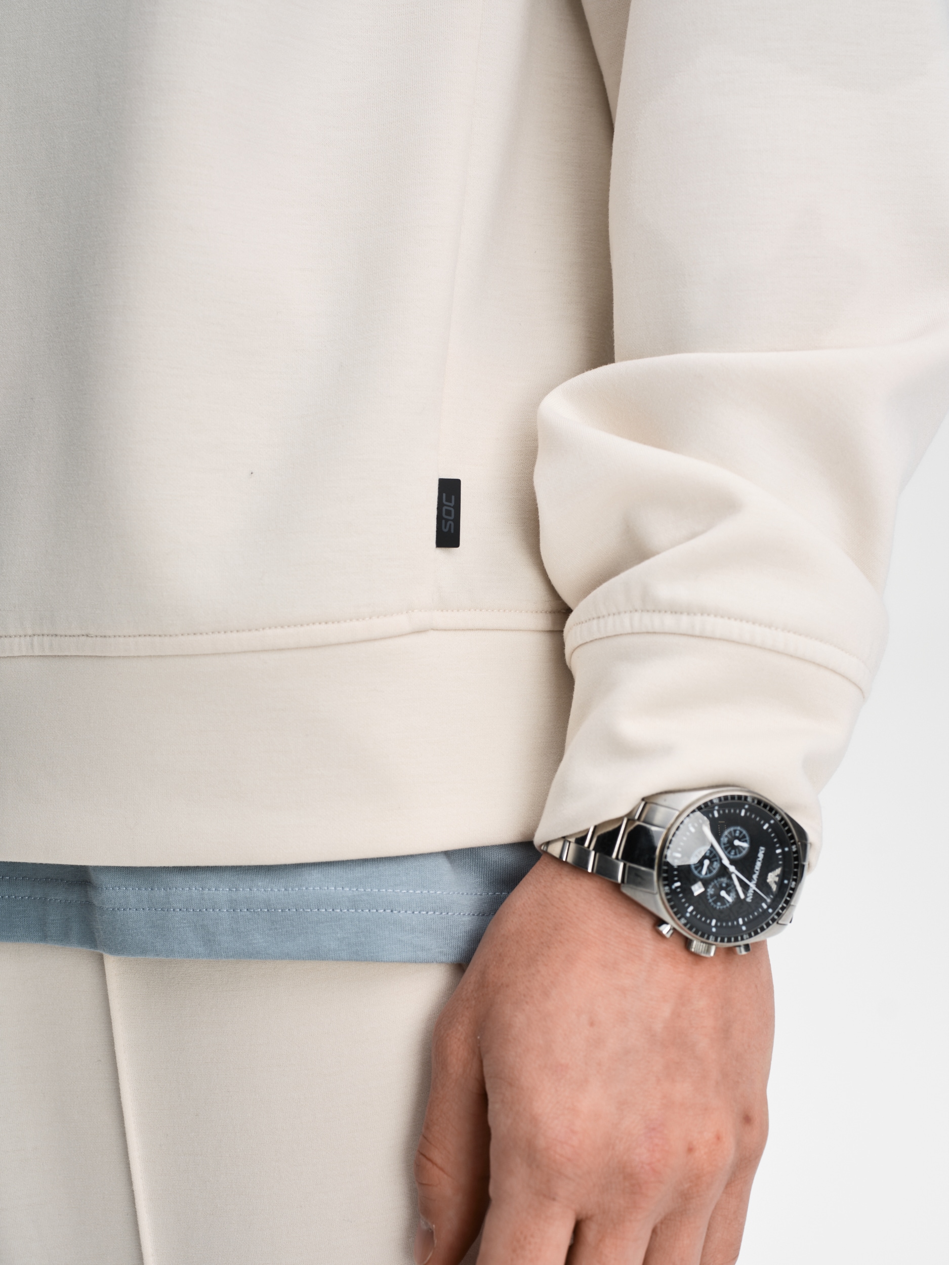 SOC, M SOFT HALF ZIP