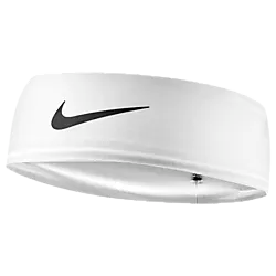 Nike Dri-Fit Fury Classic Headband - White/Black Standard Small1x1