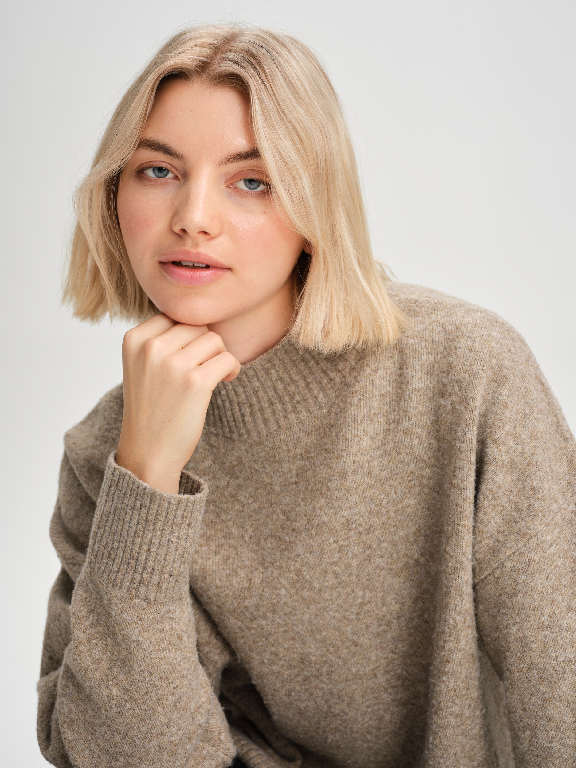 EVEREST, Meru Knitted Sweater, stickad tr&ouml;ja, dam