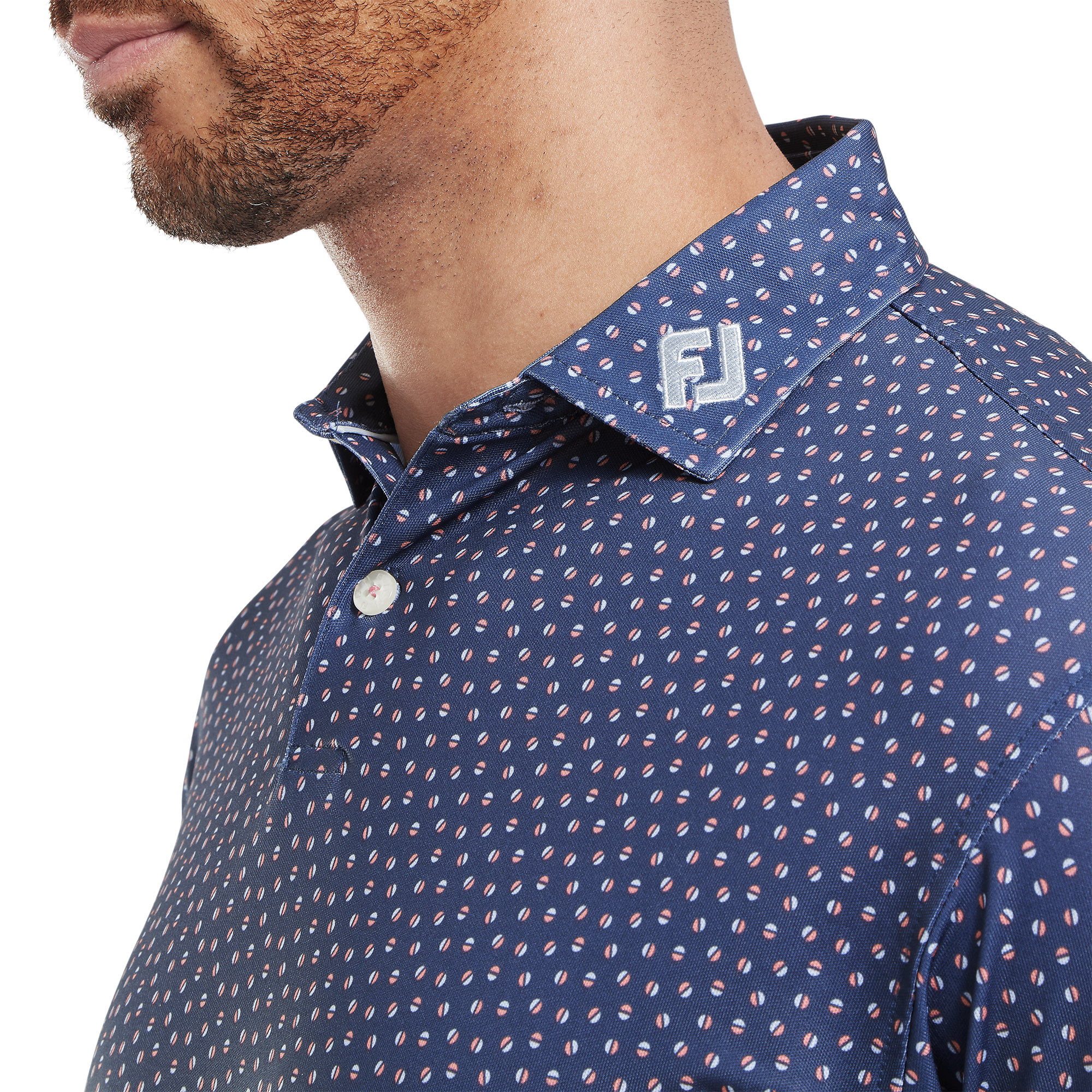 FOOTJOY, Bounce Print Pique