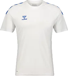 Core Xk Poly Tee Ss - White/Blue Standard Small1x1