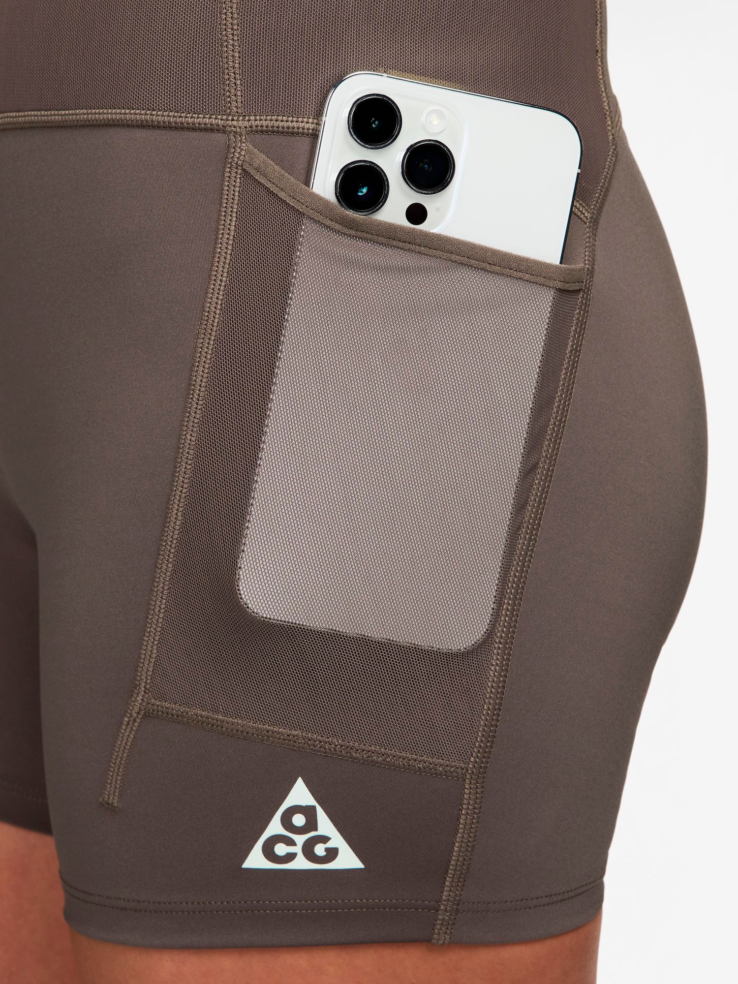 NIKE, W ACG TRAIL DF HR 4IN TGT SHRT 