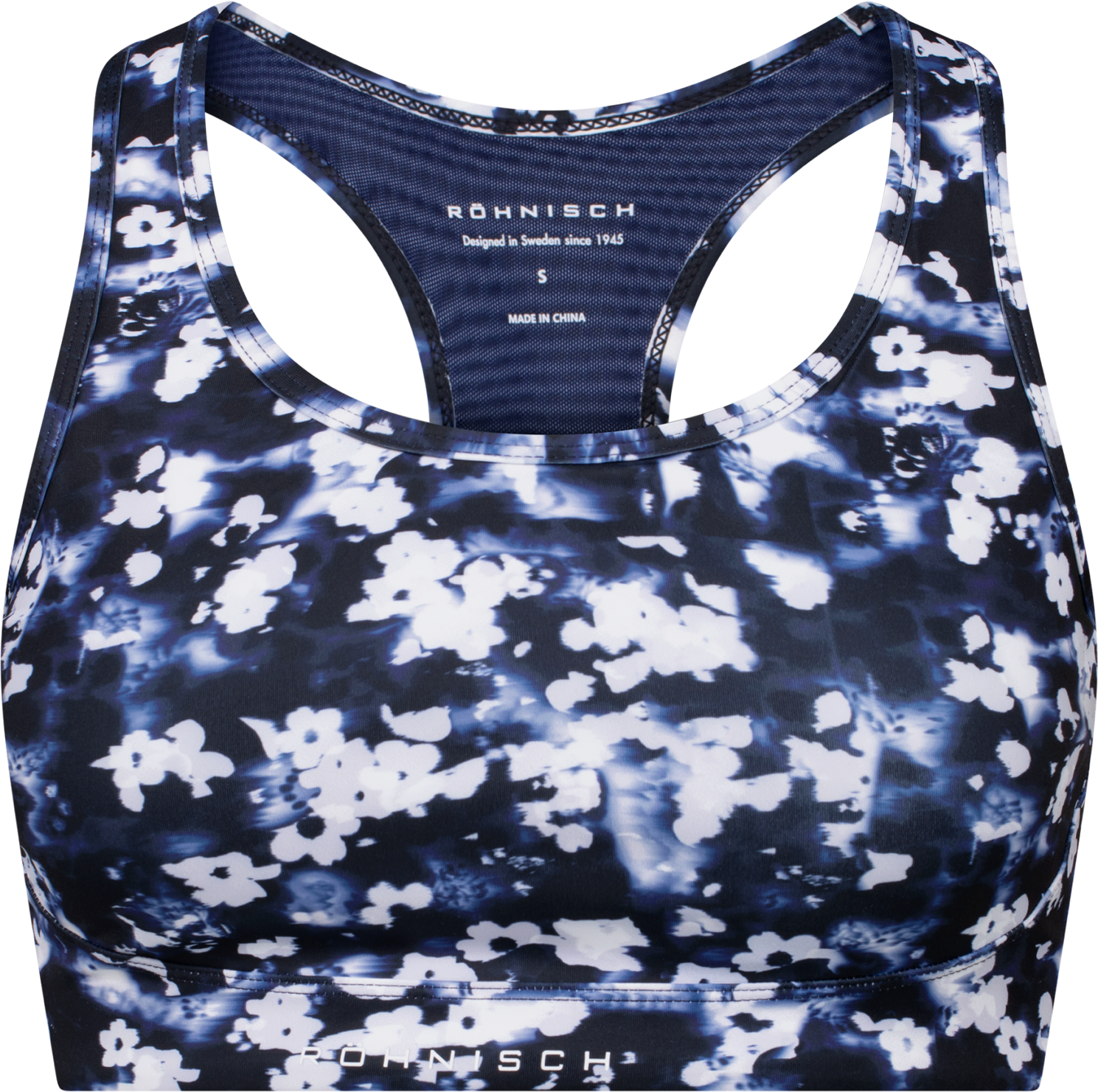 R&Ouml;HNISCH, PRINTED MESH SPORTSBRA