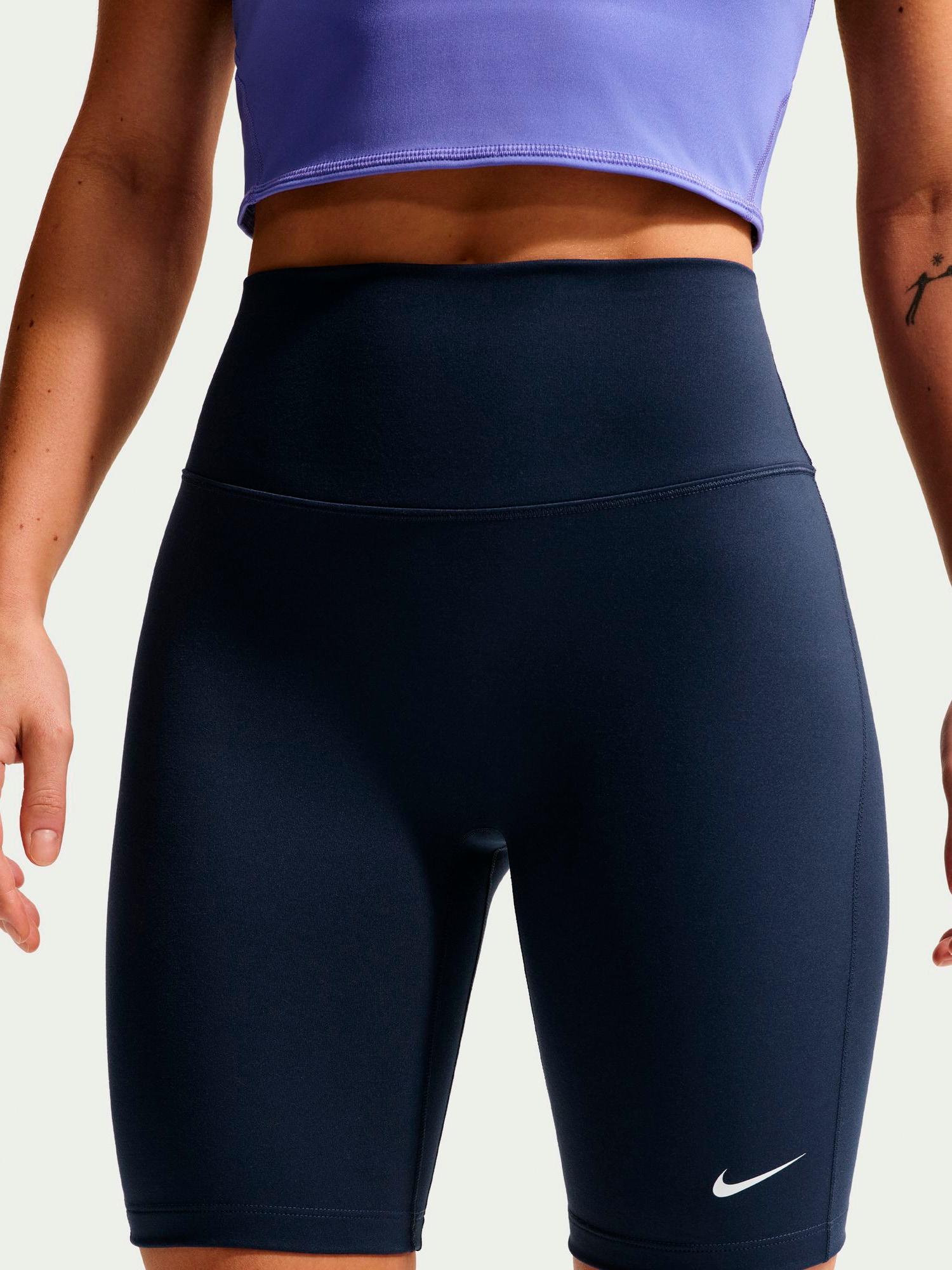 NIKE, NIKE ONE WOMEN'S HIGH-WAISTED 8" BI