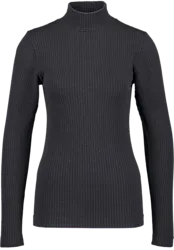 W Uw Ribb Shirt - Black Standard Small1x1