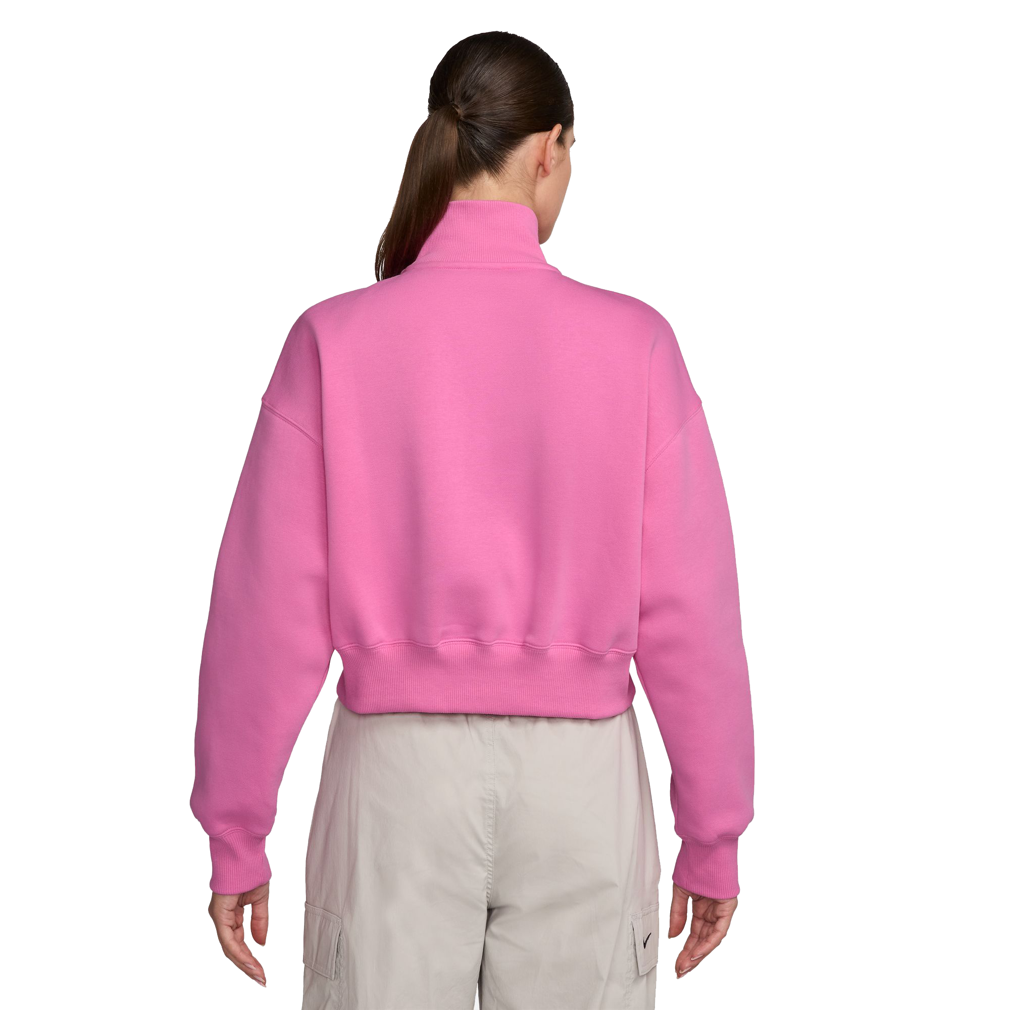 NIKE, W  PHOENIX FLC QZ CROP