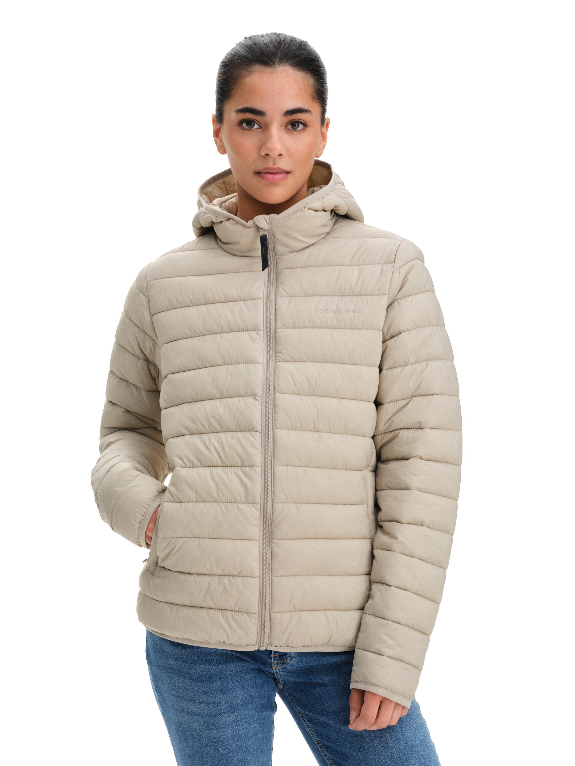 
OCEAN WORKS, 
Padded Hood Jacket W, 
Detail 1

