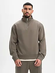 M SOFT HALF ZIP - DARK BEIGE Model01 Small1x1
