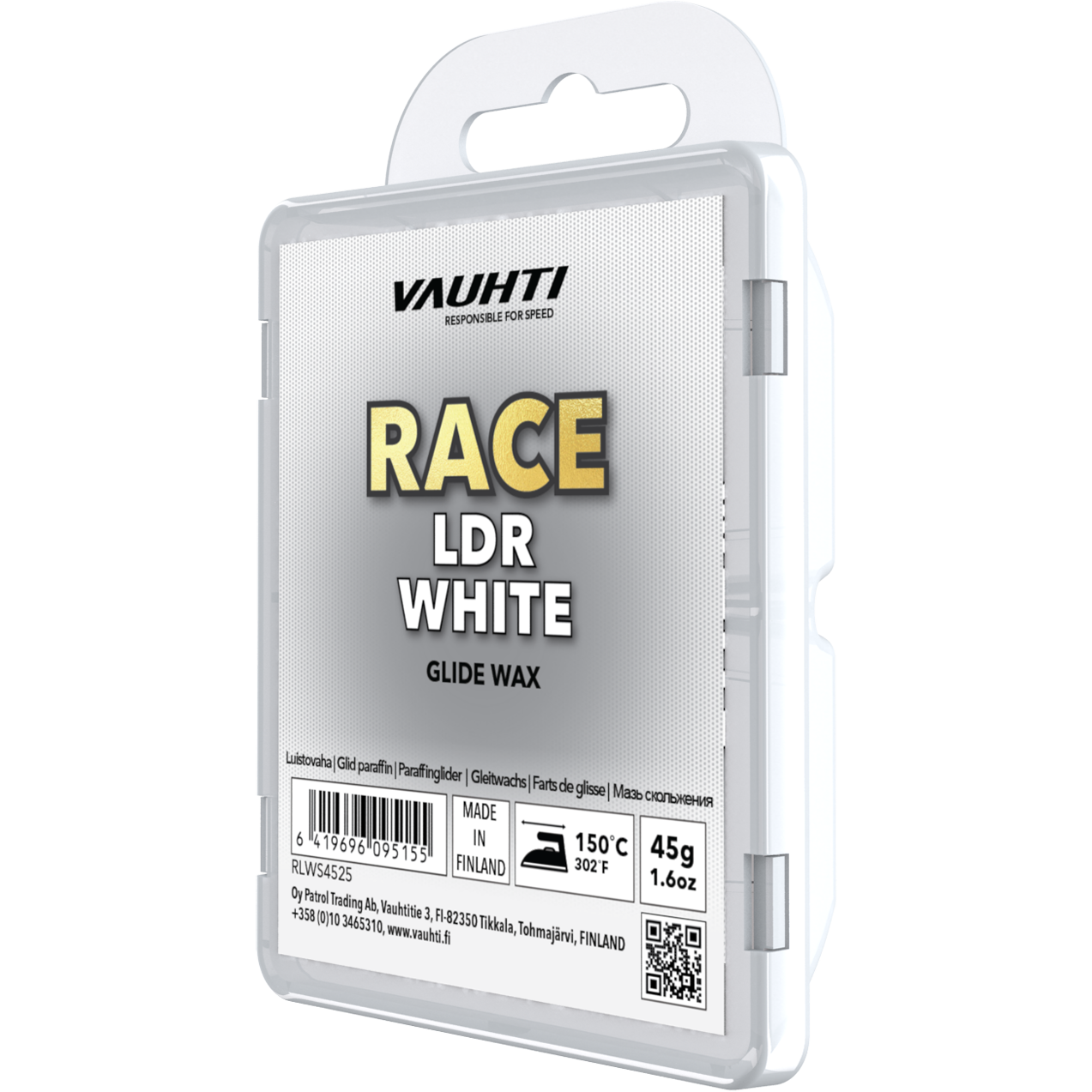
VAUHTI, 
RACE LDR WHITE 45G, 
Detail 1
