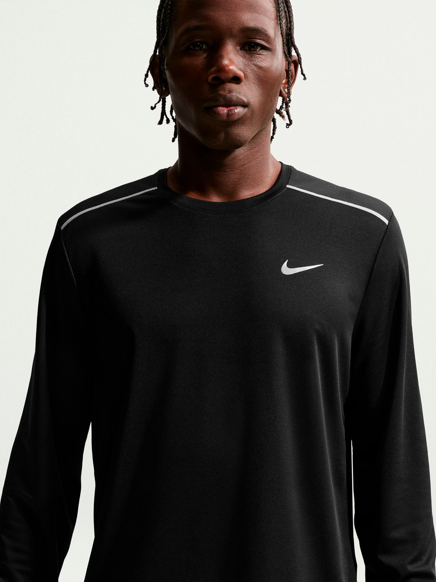 NIKE, M NIKE MILER DRI FIT LONG SLEEVE RUNNING TOP