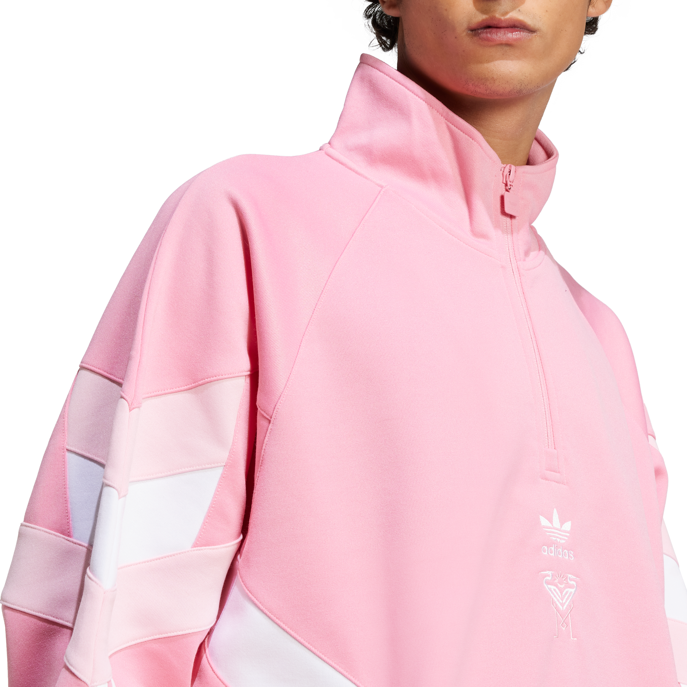 ADIDAS ORIGINALS, Inter Miami CF Originals Half-Zip Crew Sweatshirt
