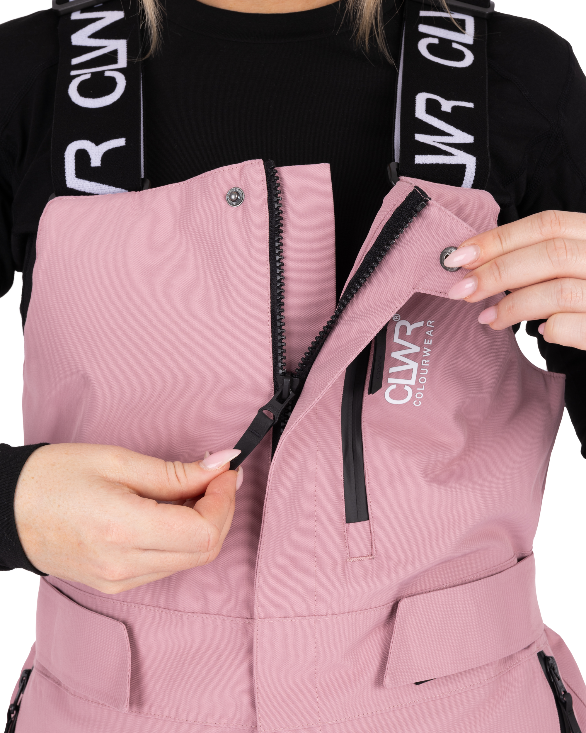 COLOUR WEAR, W Slash Bib Pants