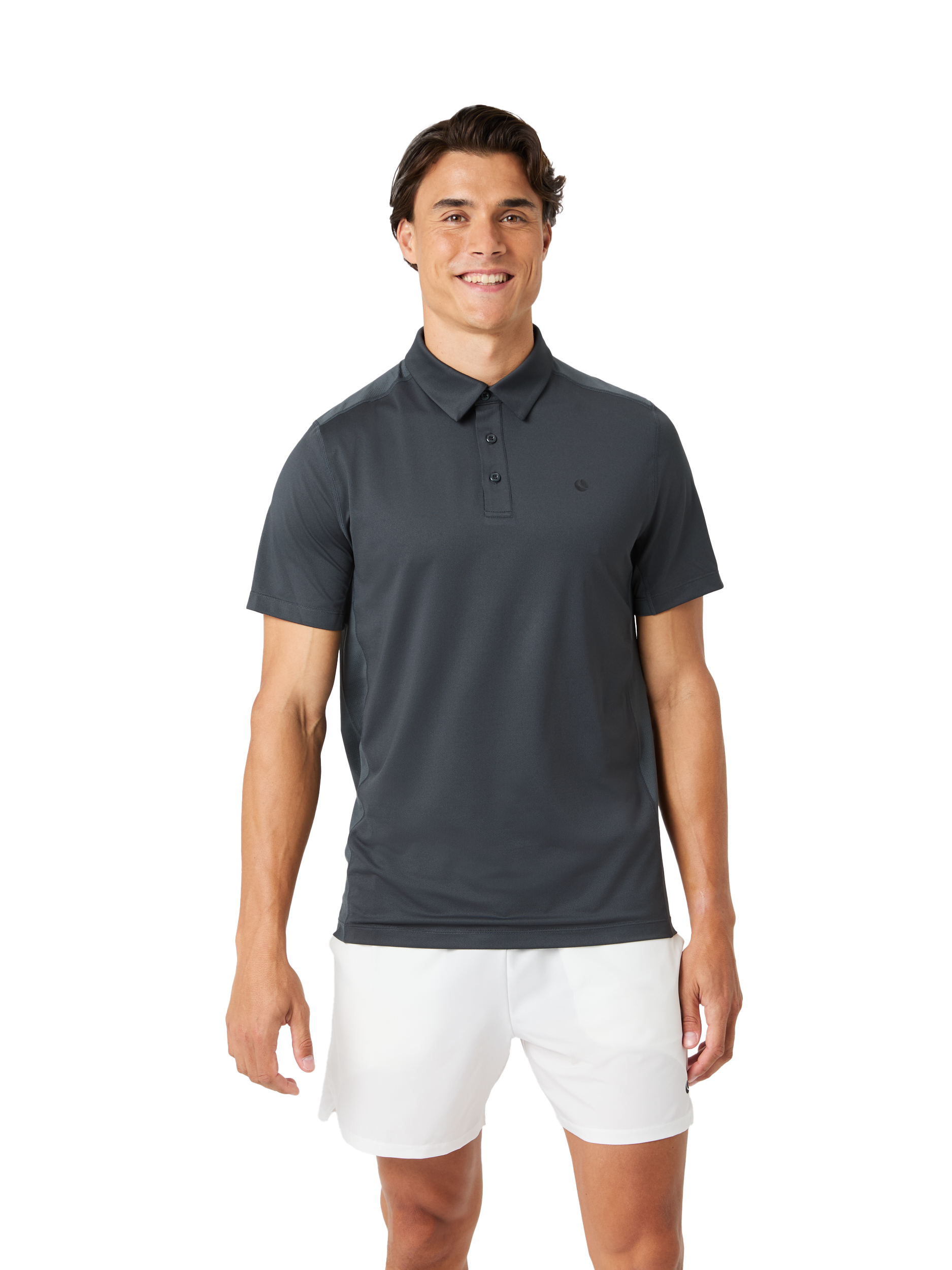 
BJ&Ouml;RN BORG, 
Ace Mesh Panel Polo Shirt, 
Detail 1
