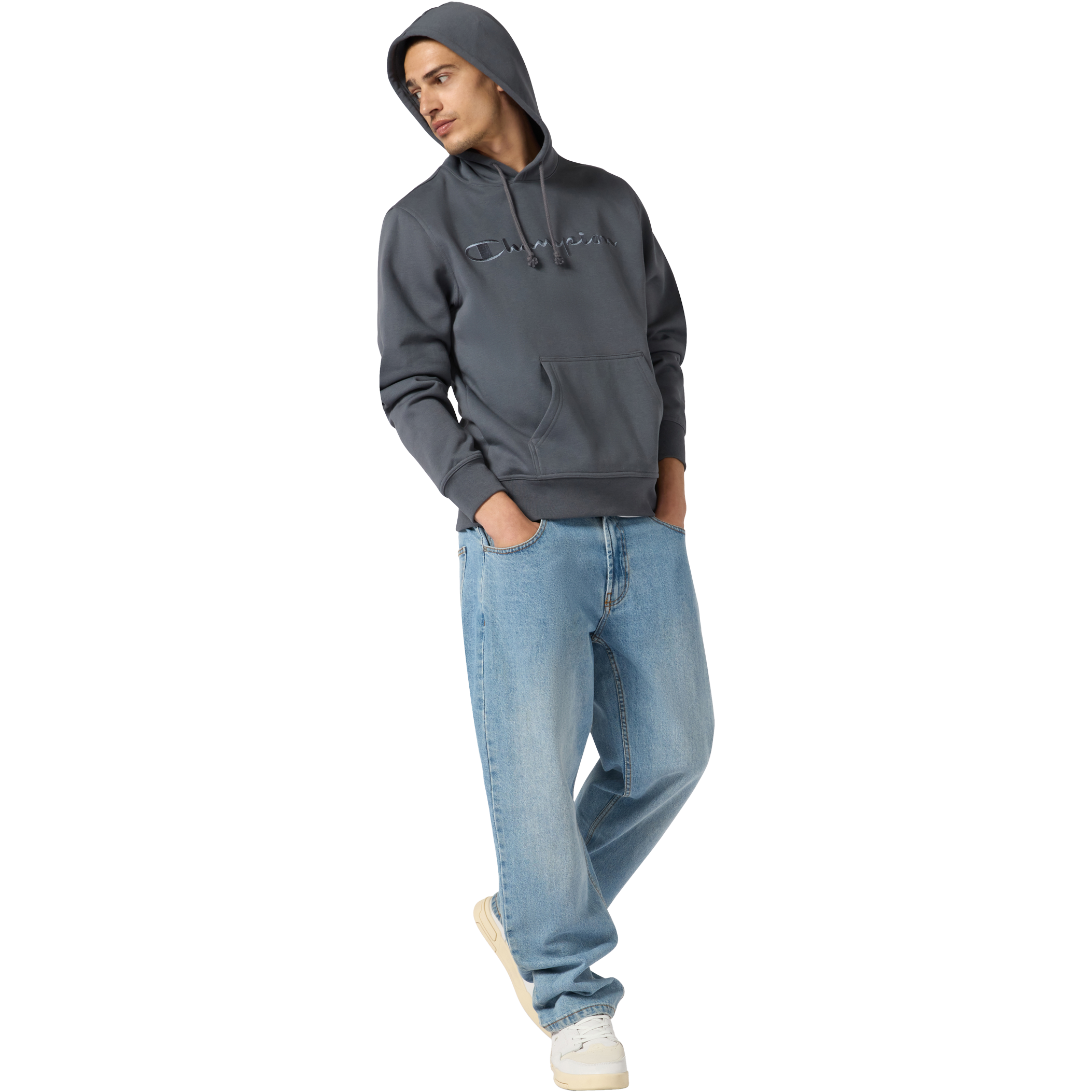 CHAMPION, M Tonal Big Logo Hoodie