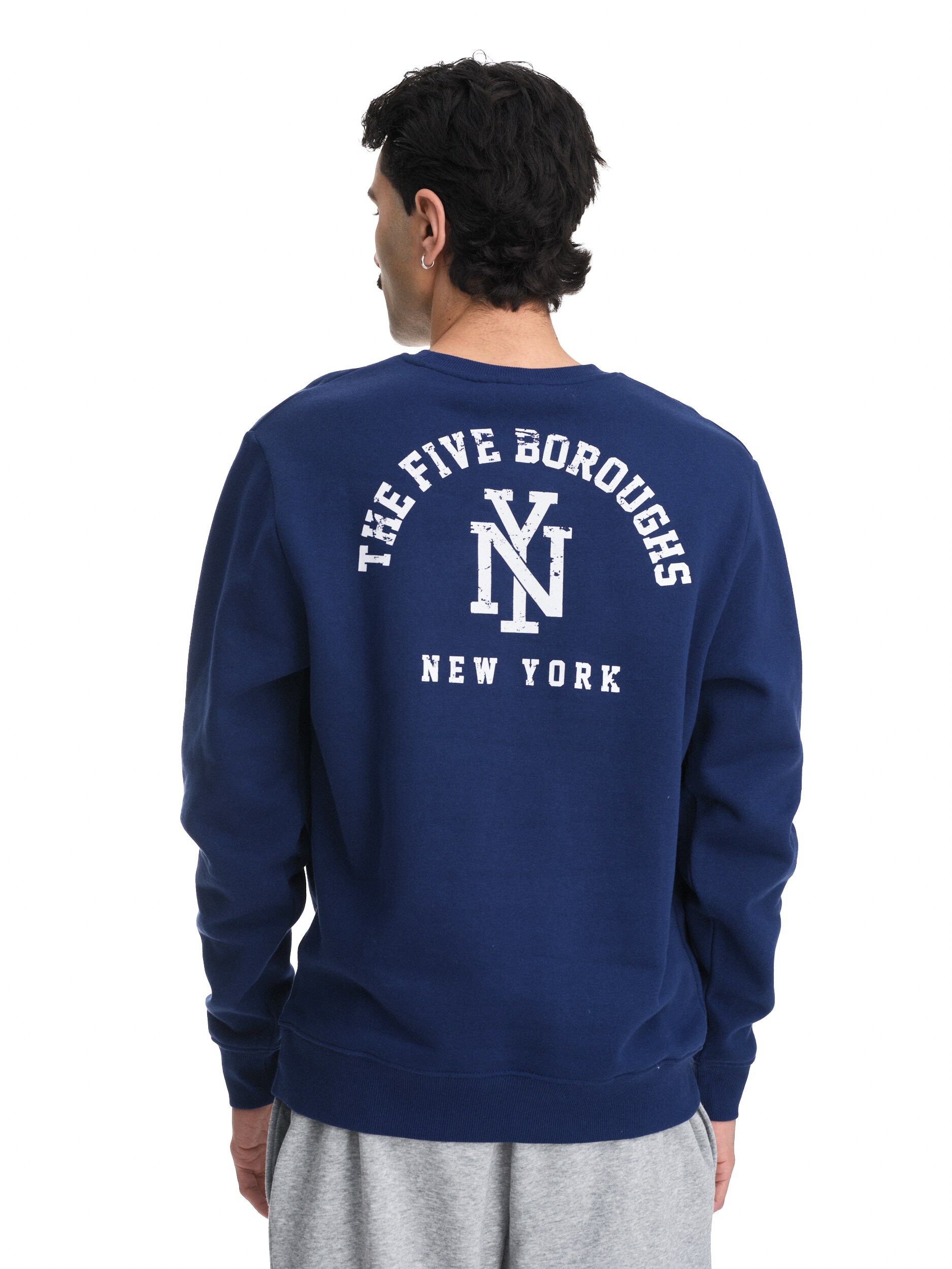 REACTION, Crew Printed Sweatshirt M