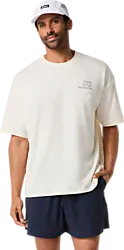 M RUNNER MESSAGE GR TEE - CREAM Model01 Small1x1