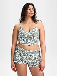 W BEACH TANK - SAGE GREEN PRINT Model01 Small1x1