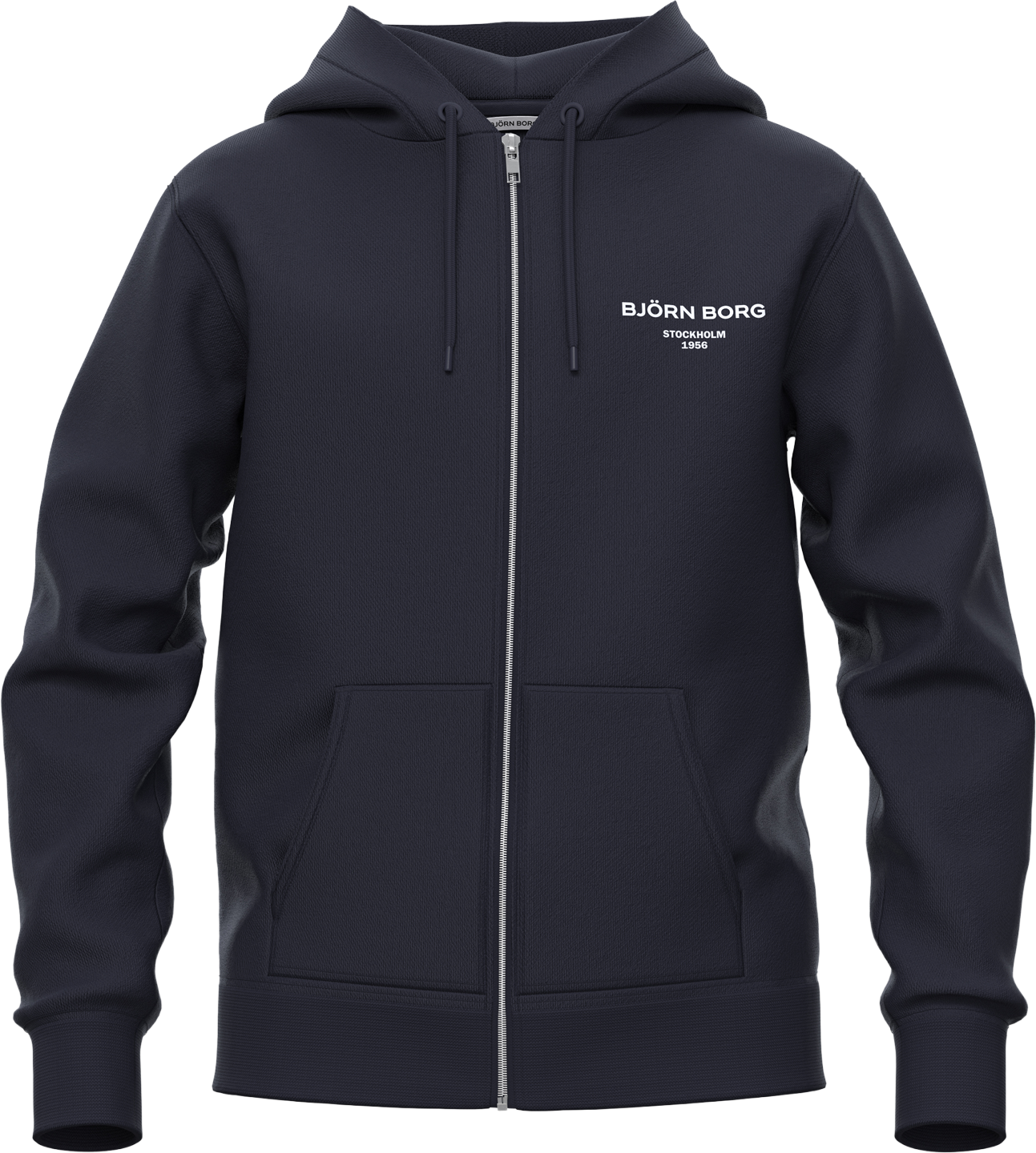 
BJ&Ouml;RN BORG, 
J BORG ESSENTIAL 1 ZIP HOODIE, 
Detail 1
