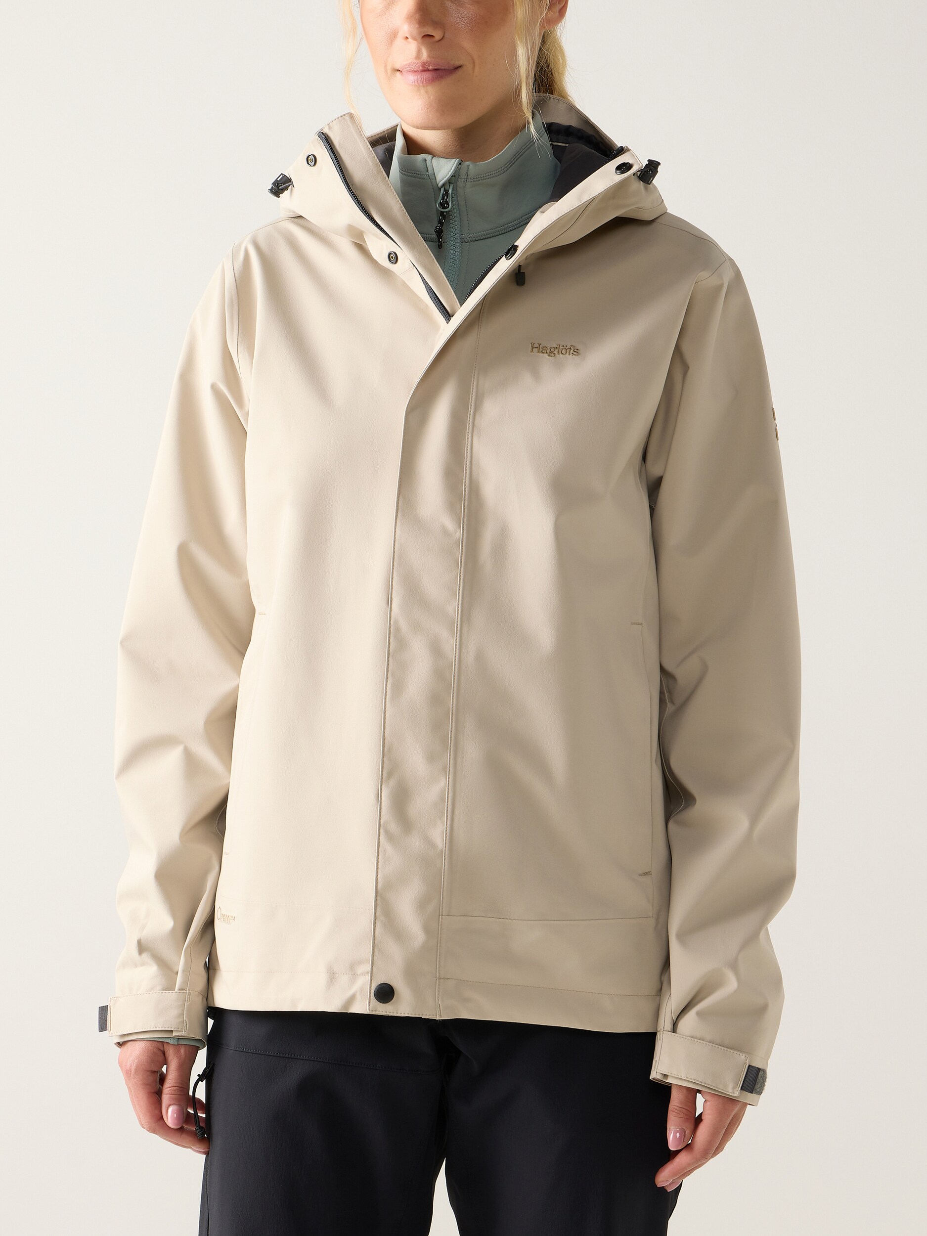 
HAGL&Ouml;FS, 
BREEZE PROOF JACKET WOMEN, 
Detail 1
