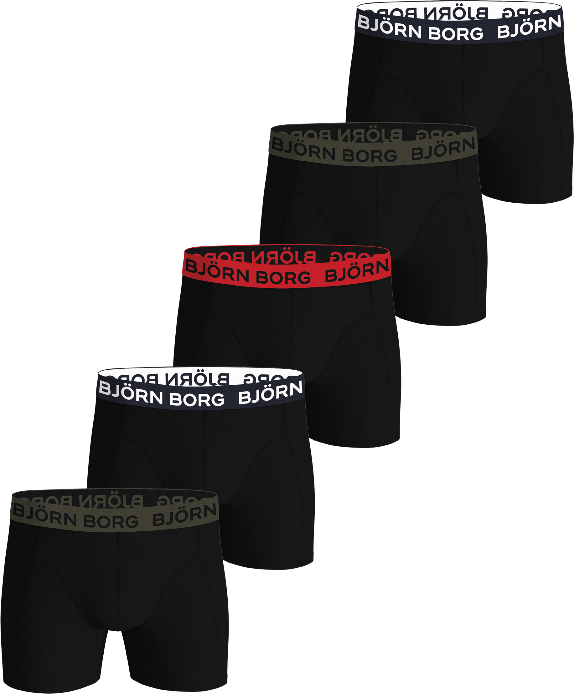 
BJ&Ouml;RN BORG, 
M Cotton Stretch Boxer 5p, 
Detail 1
