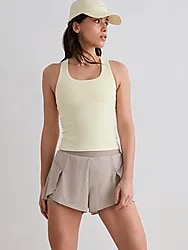 W RUNNING SHORTS - DARK CLAY Model01 Small1x1