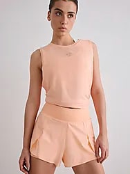 W RUNNING SHORTS - PEACH Model01 Small1x1