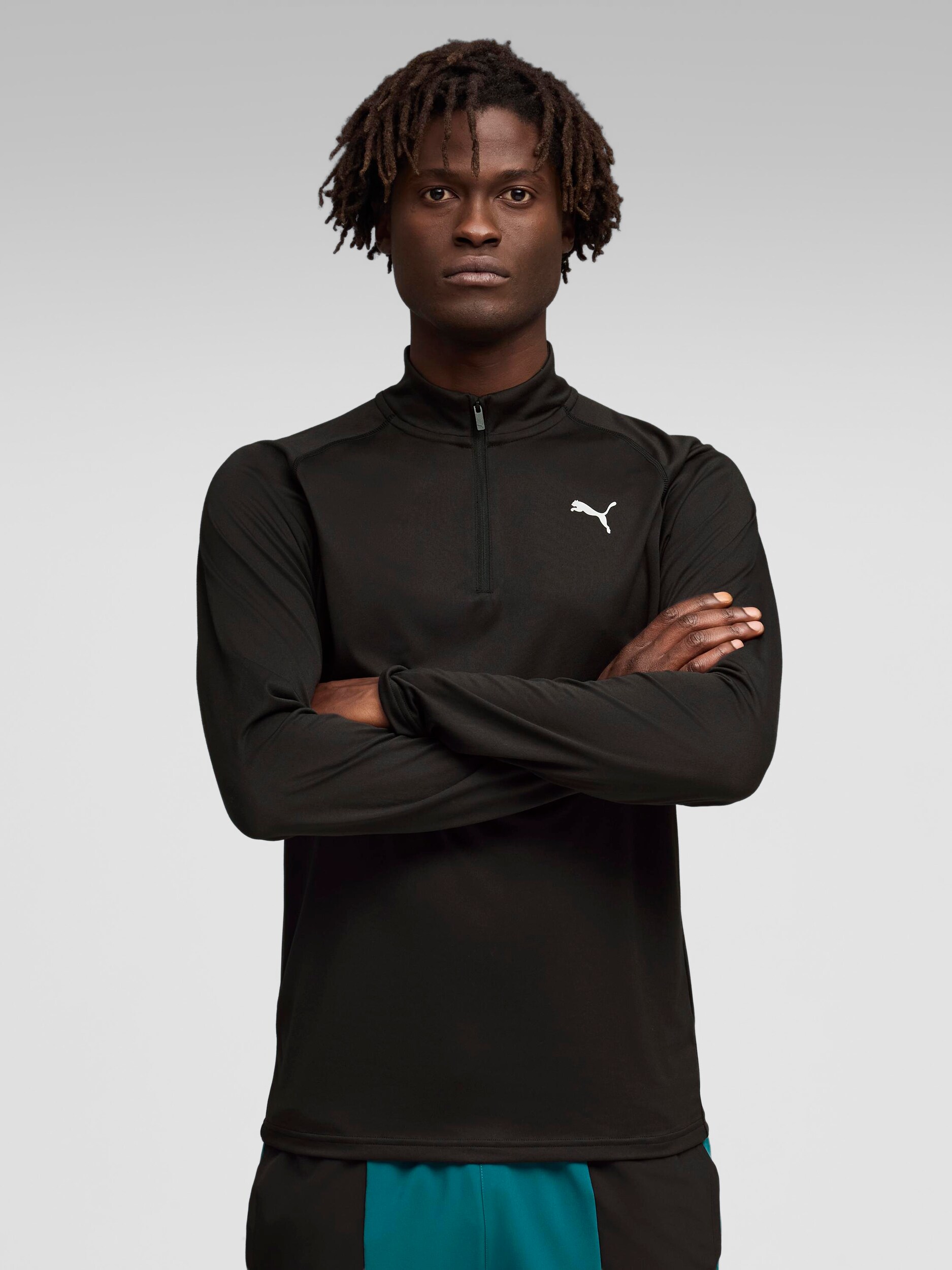 
PUMA, 
M PWRTRAIN FABRIX MIX 1/4 ZIP, 
Detail 1
