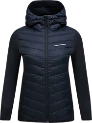 FROST DOWN HYBRID HOOD W - BLACK Standard Small1x1