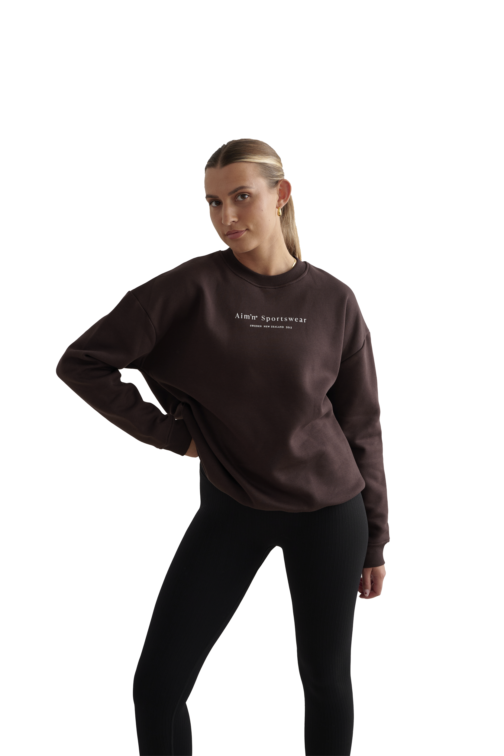 
AIM&acute;N, 
W Serif Sweatshirt, 
Detail 1
