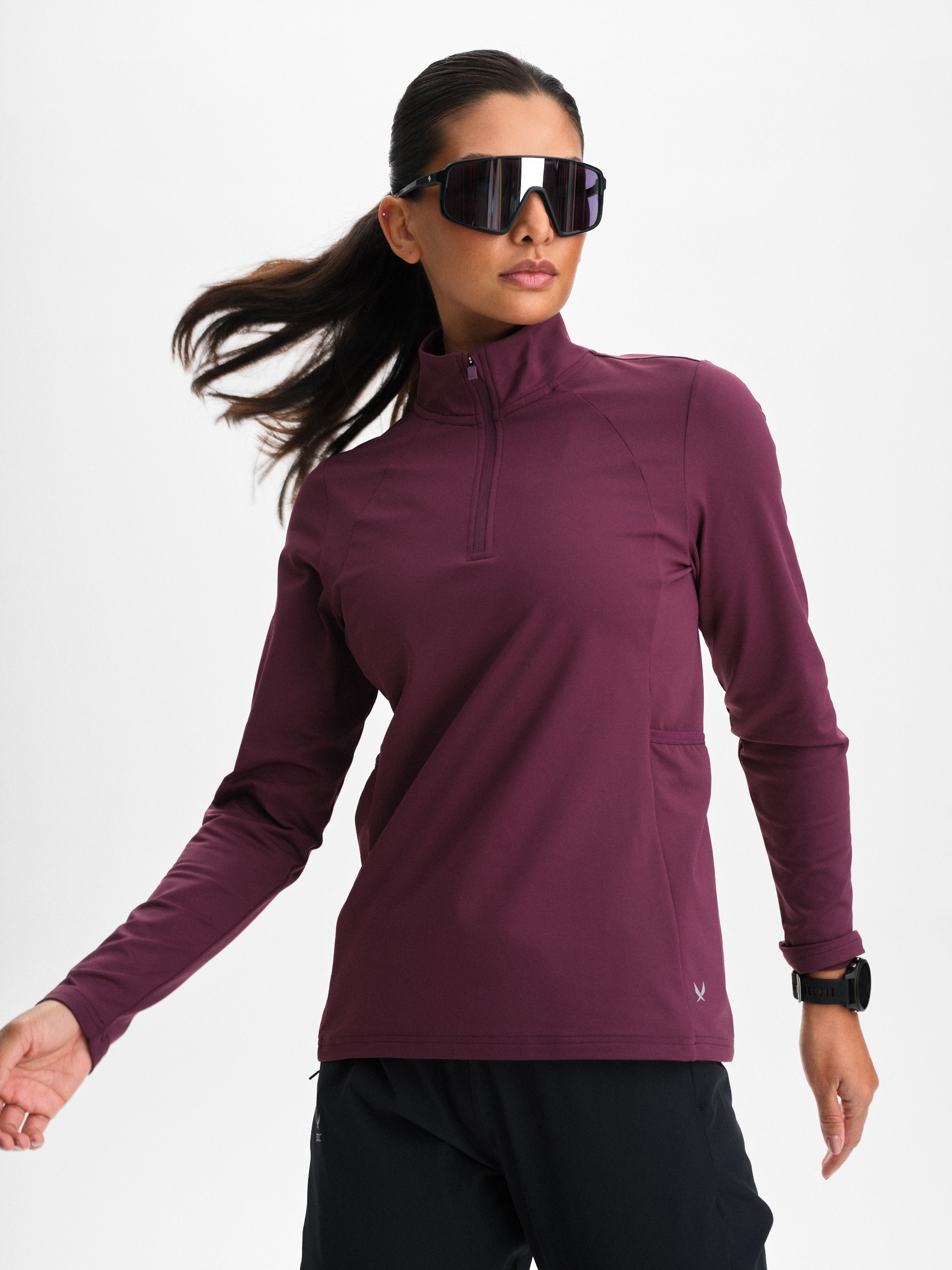 
SOC, 
W Run Warm Half Zip, 
Detail 1
