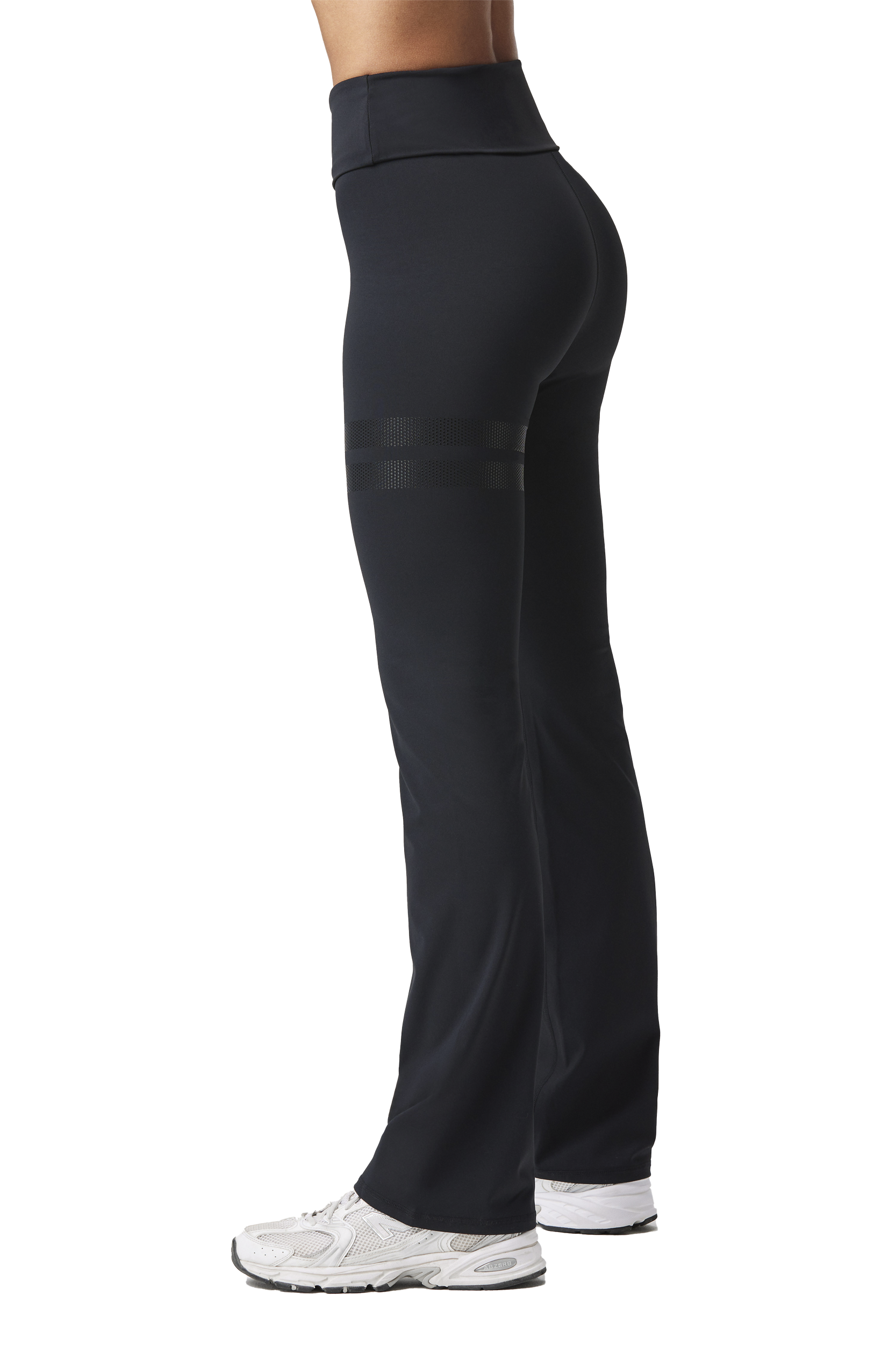 STRONGER, Fold Over Flared Leggings