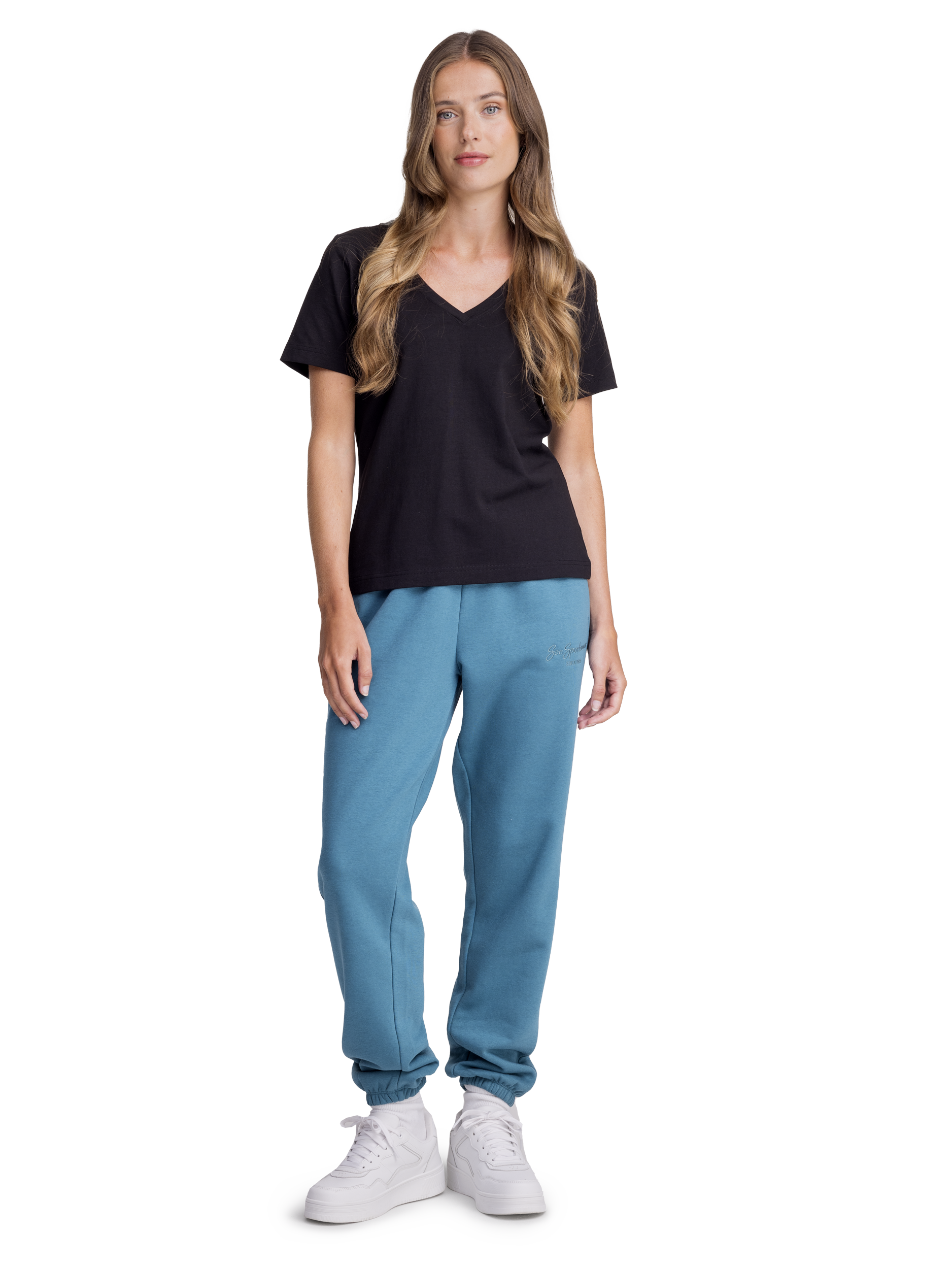 SOC, W REGULAR FIT V-NECK TEE