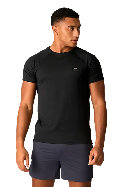 405432102101 ICANIWILL M Training Mesh T Shirt 405432102101 ICANIWILL M Training Mesh T Shirt Model01 Detail