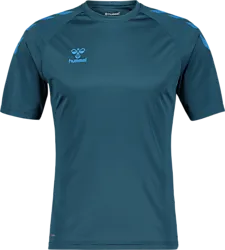 Core Xk Poly Tee Ss Jr - Blue Coral Standard Small1x1