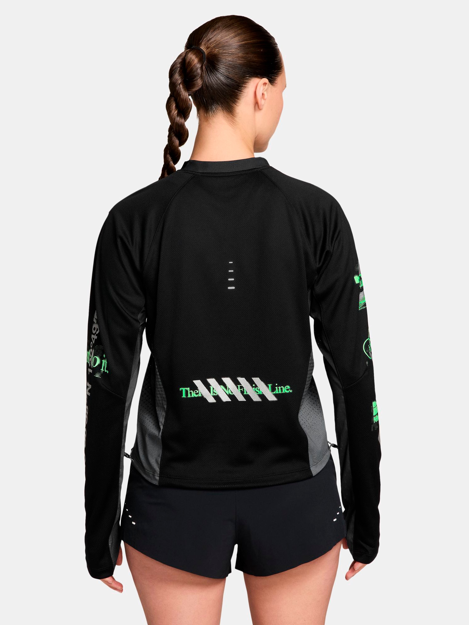 NIKE, W NK SWIFT JERSEY TOP LS NV