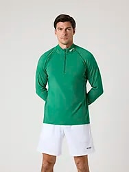 BORG GOLF MIDLAYER HALF ZIP - VERDANT GREEN Model01 Small1x1