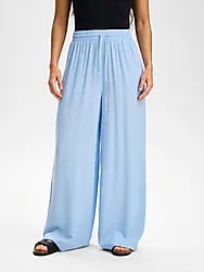 W Beach Kaftan Pant - CANAL BLUE Model01 Small1x1