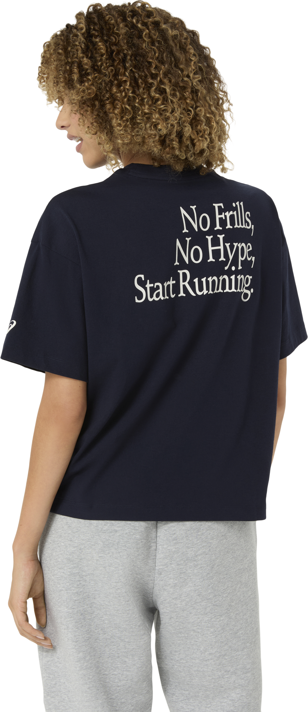 ASICS, W RUNNER MESSAGE GRAPHIC TEE