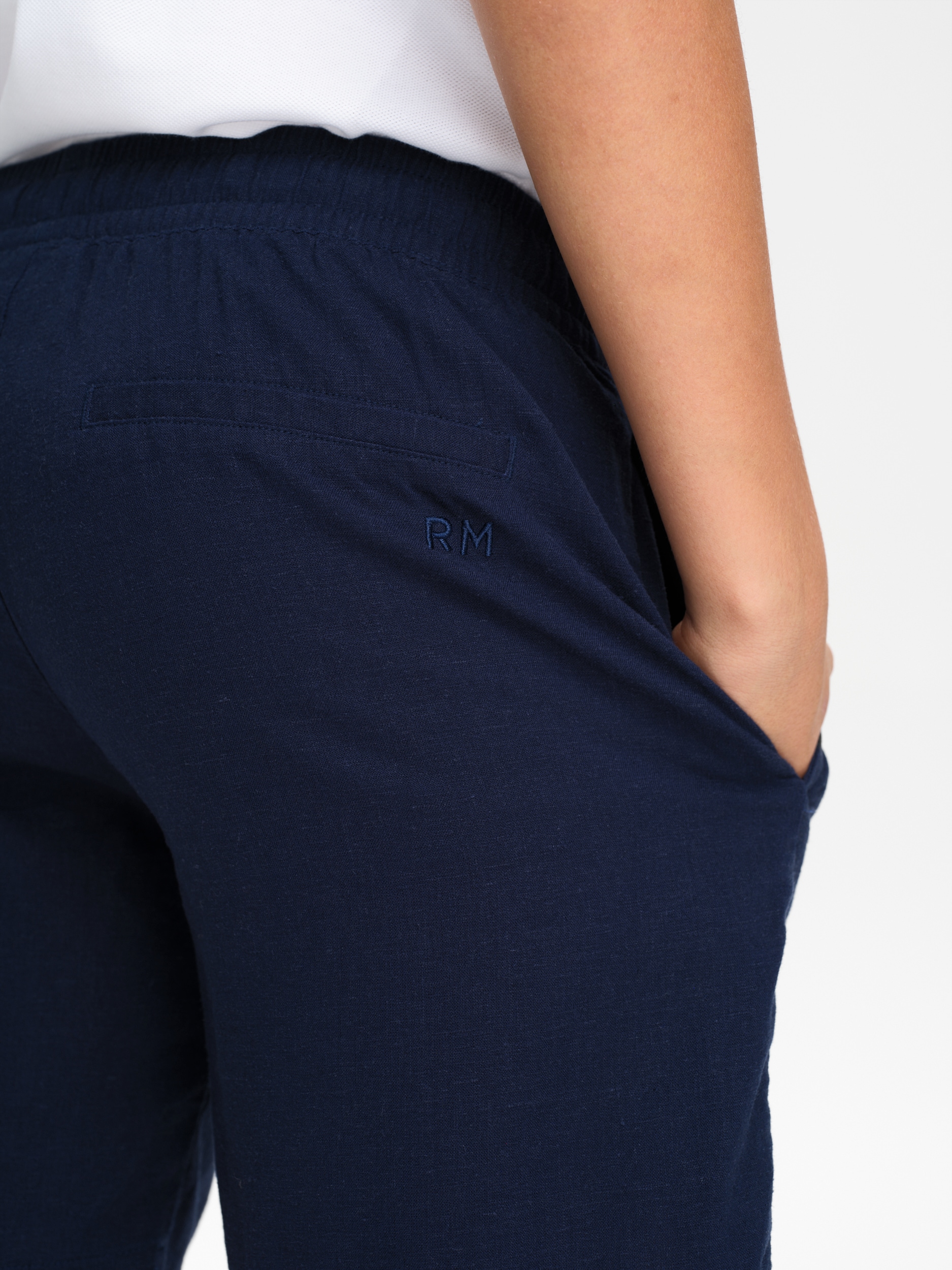 RACE MARINE, J COAST LINEN SHORTS