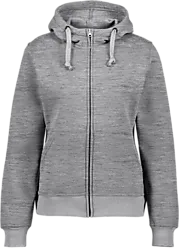 Basic Hoody F Zip W - Grey Melange Standard Small1x1