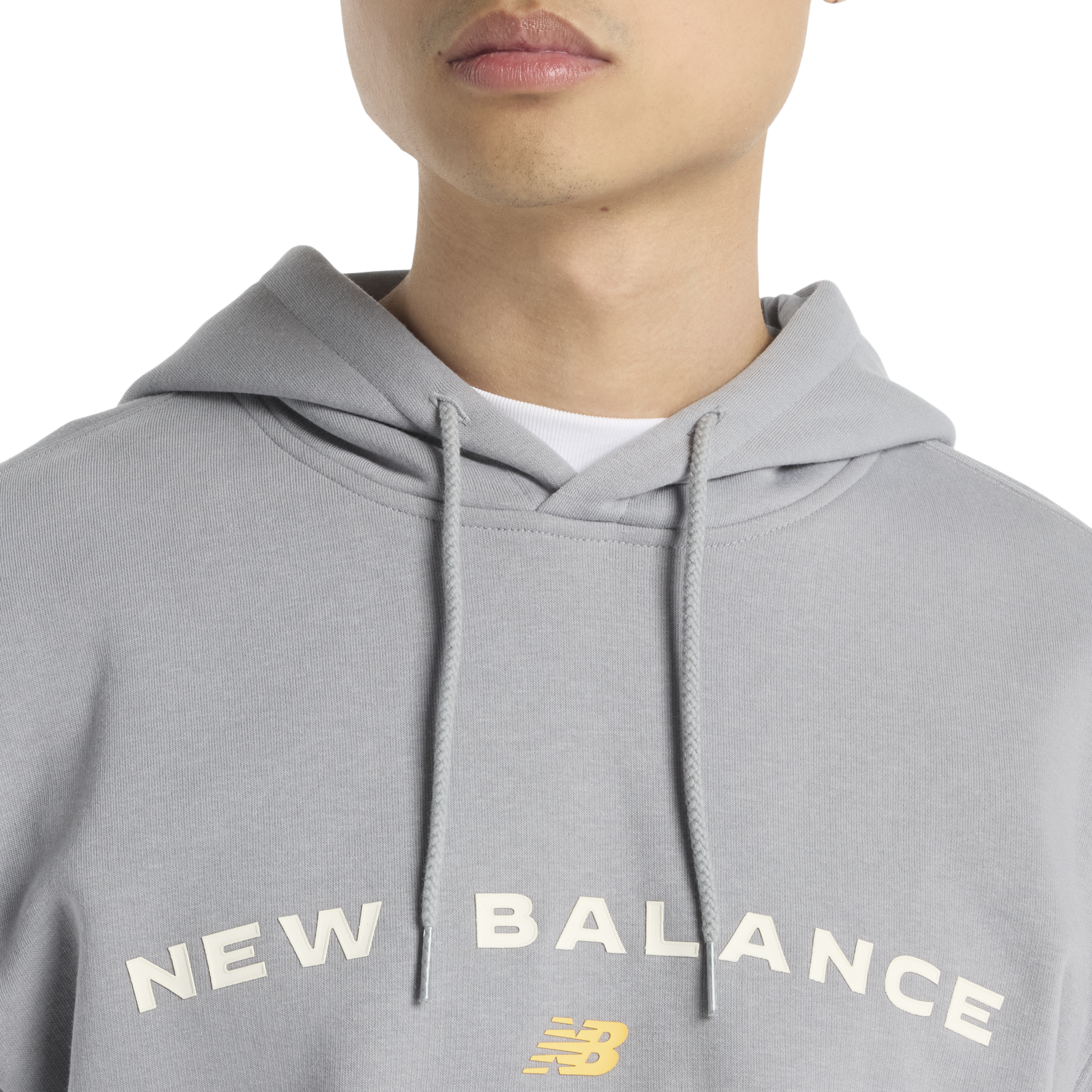 NEW BALANCE, M Reimagined Fleece Graphic Hoodie