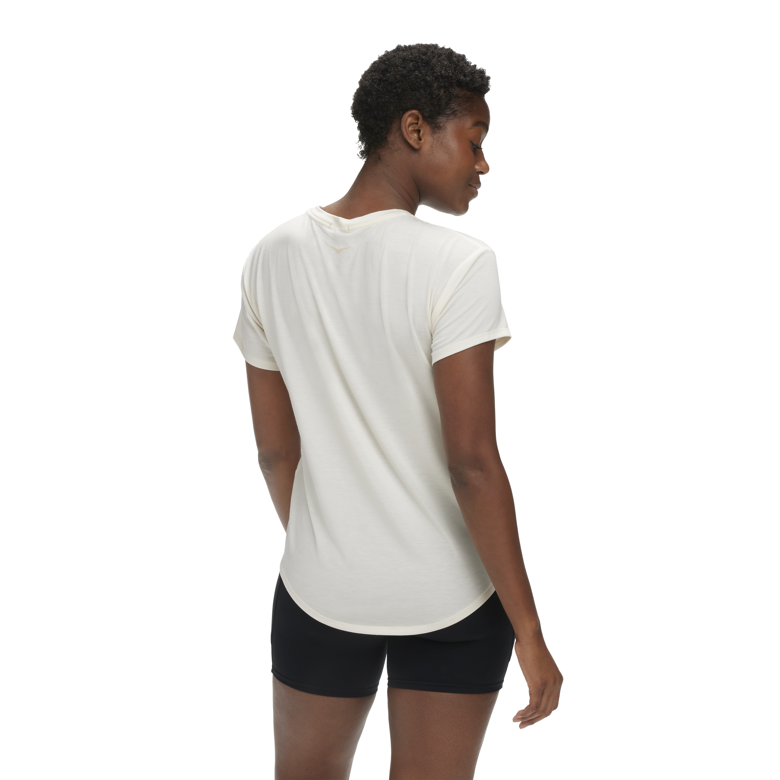 HOKA, W&nbsp;hoka&nbsp;essential&nbsp;tee&nbsp;black&nbsp;l