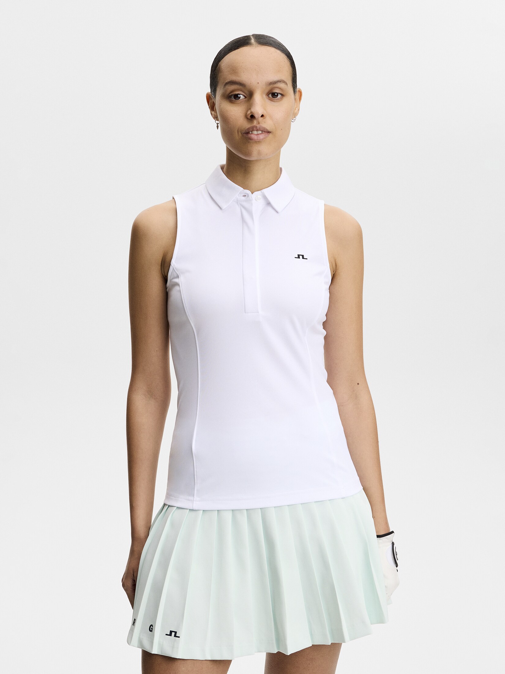 
J LINDEBERG, 
DENA SLEEVELESS POLO, 
Detail 1
