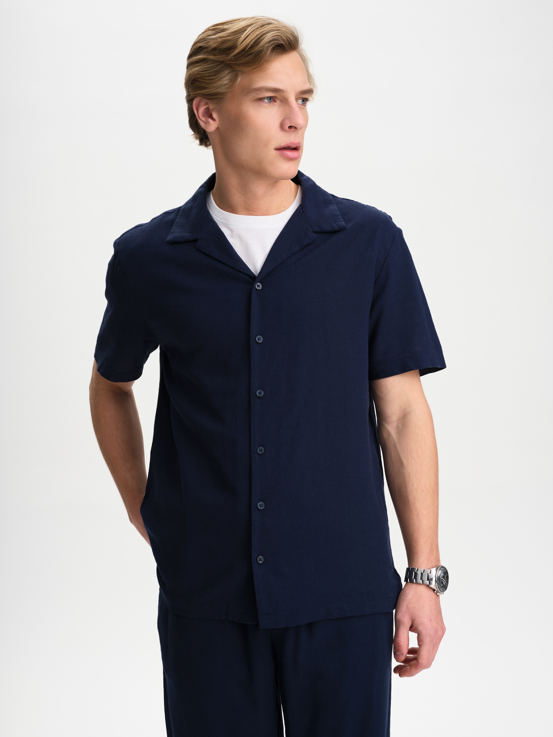 
RACE MARINE, 
M COAST LINEN SHIRT, 
Detail 1
