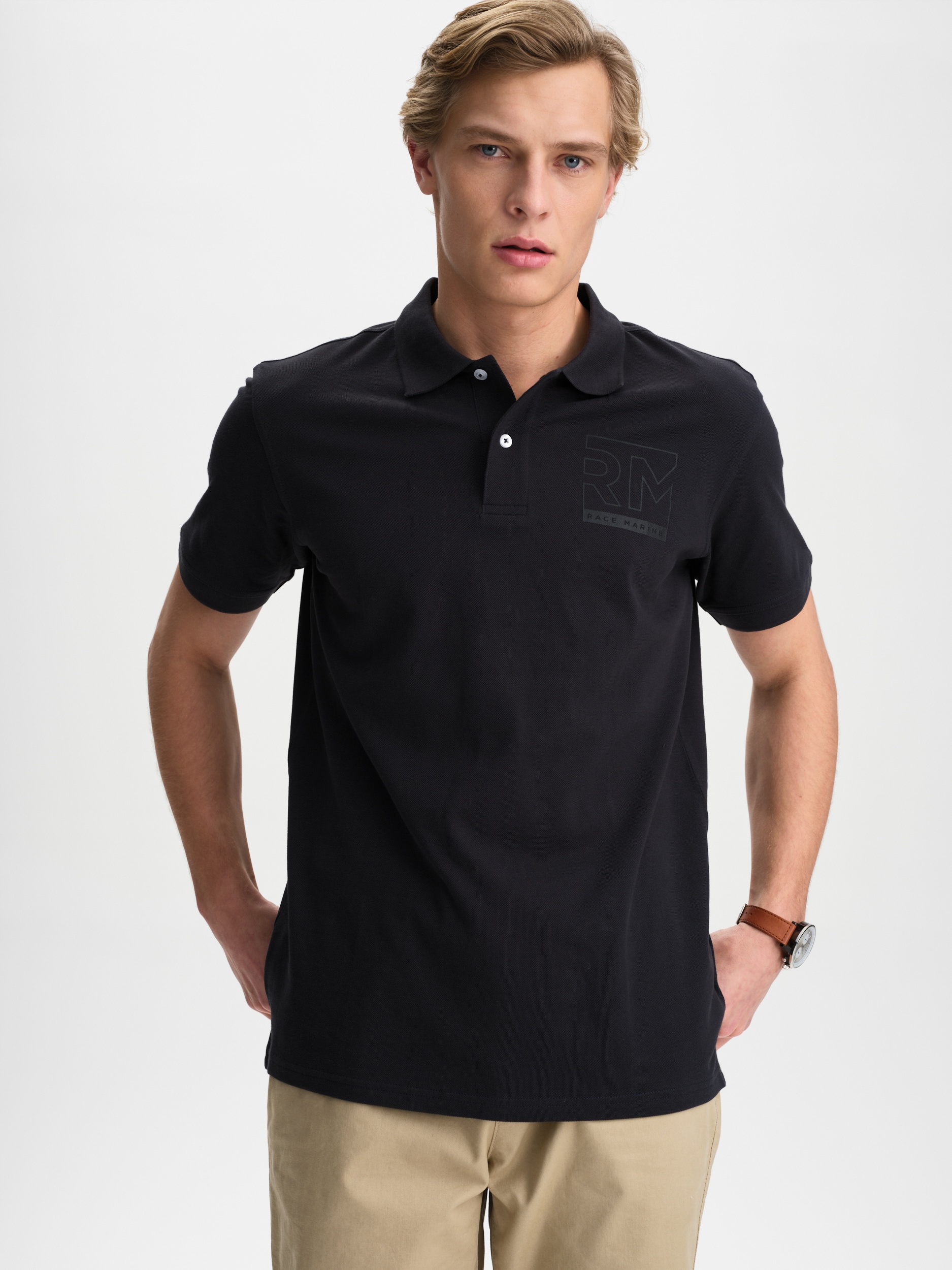 
RACE MARINE, 
M RACE PIQU&Eacute;, 
Detail 1
